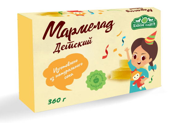 №2 Мармелад  "Детский" белевский 360г   в Тосно