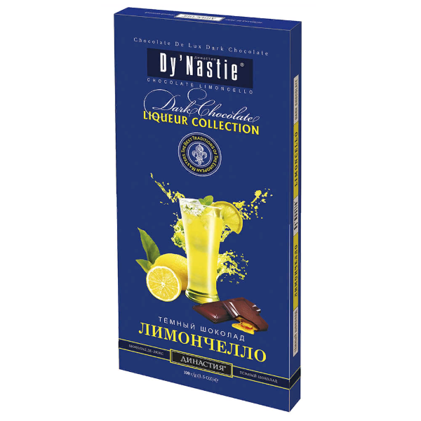 №3 Династия Шоколад "Лимончело", (блок 10шт по 100г)  в Тосно