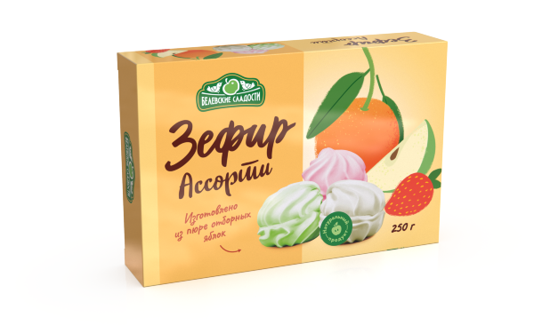 №2 Зефир белевский "Ассорти" 250г в Тосно